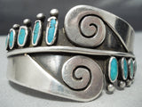 Important Ramone Platero Vintage Native American Navajo Turquoise Sterling Silver Bracelet-Nativo Arts