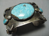 Striking Vintage Navajo Native American Sterling Silver Bracelet Cuff-Nativo Arts