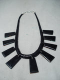 So Detailed!! Native American Santo Domingo Turquoise Inlay Necklace-Nativo Arts