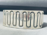 Brilliant Vintage Native American Navajo Sterling Silver Copper Heavy Bracelet-Nativo Arts