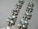 Rare Butterfly Sterling Silver Native American Navajo Squash Blossom Necklace-Nativo Arts