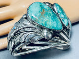 One Of The Most Unique Vintage Native American Navajo Royston Turquoise Sterling Silver Bracelet-Nativo Arts