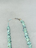 Native American Amazing Vintage Santo Domingo Turquoise Sterling Silver Necklace-Nativo Arts