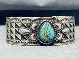 Plethora Of Silver Works Vintage Native American Navajo Royston Turquoise Sterling Bracelet-Nativo Arts