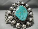 Amazing Vintage Native American Navajo Royston Turquoise Sterling Silver Bracelet-Nativo Arts