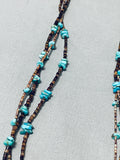 Native American Marvelous Vintage Santo Domingo Turquoise Heishi Triple Strand Necklace-Nativo Arts