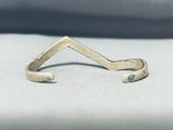 Awesome Vintage Native American Zuni Inlay Turquoise Sterling Silver Angled Bracelet-Nativo Arts