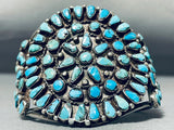 One Of The Best Ever Vintage Native American Navajo Turquoise Sterling Silver Bracelet-Nativo Arts