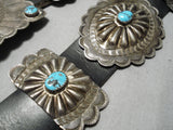 Best Vintage Native American Navajo Cowboy Hat Turquoise Sterling Silver Concho Belt Old-Nativo Arts