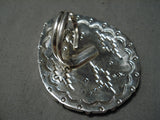 Remarkable Navajo Coral Sterling Silver Ring Native American-Nativo Arts