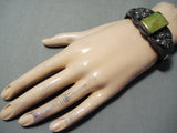 One Of The Best Vintage Native American Navajo Damale Turquoise Sterling Silver Bracelet-Nativo Arts