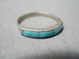 Wonderful Vintage Navajo Turquoise Sterling Silver Ring Native American-Nativo Arts