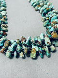 Native American Classic Vintage Santo Domingo Royston Turquoise Black Shell Necklace-Nativo Arts