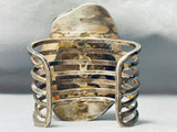 The Best Vintage Native American Navajo Blue Warrior Mine Turquoise Sterling Silver Bracelet-Nativo Arts