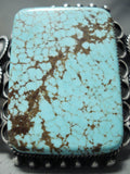 One Of The Best Vintage Native American Navajo #8 Turquoise Early Sterling Silver Bracelet-Nativo Arts