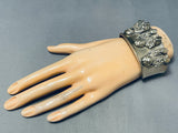 Incredibly Detailed Vintage Southwestern Sterling Silver Bracelet-Nativo Arts