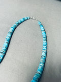 Native American Mind Blowing 5 Tier Santo Domingo Turquoise Sterling Silver Necklace-Nativo Arts