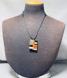 Native American Captivating Santo Domingo Turquoise Inlay Sterling Silver Necklace-Nativo Arts