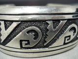 Authentic Vintage Native American Navajo Thomas Singer Sterling Silver Bracelet-Nativo Arts