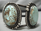 Museum Quality!! Vintage Native American Navajo Light Blue Turquoise Sterling Silver Bracelet-Nativo Arts