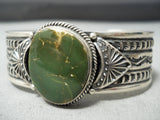 Important Sunny Reeves Native American Navajo Damale Turquoise Sterling Silver Bracelet-Nativo Arts