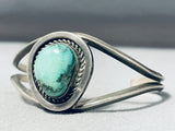 Amazing Vintage Native American Navajo Carico Lake Turquoise Sterling Silver Bracelet-Nativo Arts