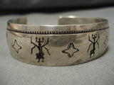 Important Vintage Hopi Art Batala Native American Sterling Silver Bracelet-Nativo Arts