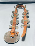 Early 1900's Vintage Native American Navajo Hand Hammered Sterling Silver Concho Belt Old-Nativo Arts