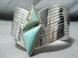Spectacular Vintage Native American Navajo Royston Turquoise Sterling Silver Bracelet Old-Nativo Arts