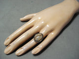 Fantastic Vintage Navajo Native American Jasper Sterling Silver Ring-Nativo Arts