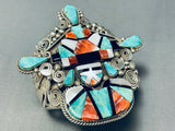 The Best Ever Vintage Native American Navajo Ben Begaye (d) Sterling Silver Turquoise Bracelet-Nativo Arts