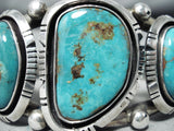 Peter Sanchez Isleta Royston Turquoise Sterling Silver Bracelet Native American-Nativo Arts