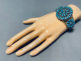 Unforgettable Vintage Native American Zuni Turquoise Sterling Silver Bracelet-Nativo Arts