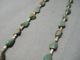 Native American Wonderful Vintage Santo Domingo Royston Turquoise Sterling Silver Necklace-Nativo Arts