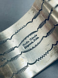 Heaviest Orville Tsinnie Vintage Native American Navajo All Sterling Silver Bracelet- 300 Grams!-Nativo Arts