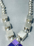 Best Ray Tracey Vintage Native American Navajo Charoite Sterling Silver Necklace-Nativo Arts