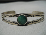 Rare Vintage Navajo Carrillos Turquoise Native American Sterling Silver Bracelet-Nativo Arts