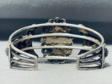 Opulent Rare Turquoise Vintage Native American Navajo Sterling Silver Bracelet-Nativo Arts