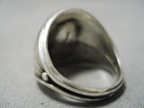 Important Vintage Native American Navajo Benny Touchine Turquoise Sterling Silver Ring Old-Nativo Arts