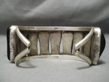 Native American Best Vintage Santo Domingo Onyx Sterling Silver Bracelet Old-Nativo Arts