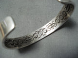 Importasnt Ray Adakai Vintage Native American Navajo Sterling Silver Bracelet Cuff-Nativo Arts