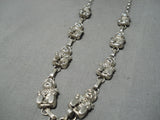 Museum Vintage Native American Navajo Storyteller Sterling Silver Necklace Old-Nativo Arts