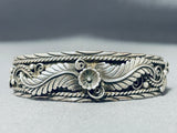Amazing Sue Calabaza Vintage Native American Navajo Sterling Silver Bracelet-Nativo Arts