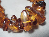 Astonishing Navajo Amber Necklace Native American-Nativo Arts