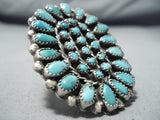 Unbelievable Vintage Navajo Turquoise Sterling Silver Ring Native American Old-Nativo Arts