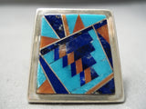One Of The Best Vintage Native American Navajo Tommy Jackson Turquoise Sterling Silver Ring-Nativo Arts
