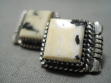 Striking Vintage Navajo Betty Smith Sterling Silver Native American Earrings-Nativo Arts