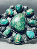 One Of The Best Ever Vintage Native American Navajo Damale Turquoise Sterling Silver Bracelet-Nativo Arts