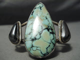 Museum Vintage Native American Navajo Carico Lake Turquoise Sterling Silver Bracelet Old-Nativo Arts
