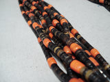 Breathtaking Santo Domingo Native American Corals Heishi Necklace-Nativo Arts
